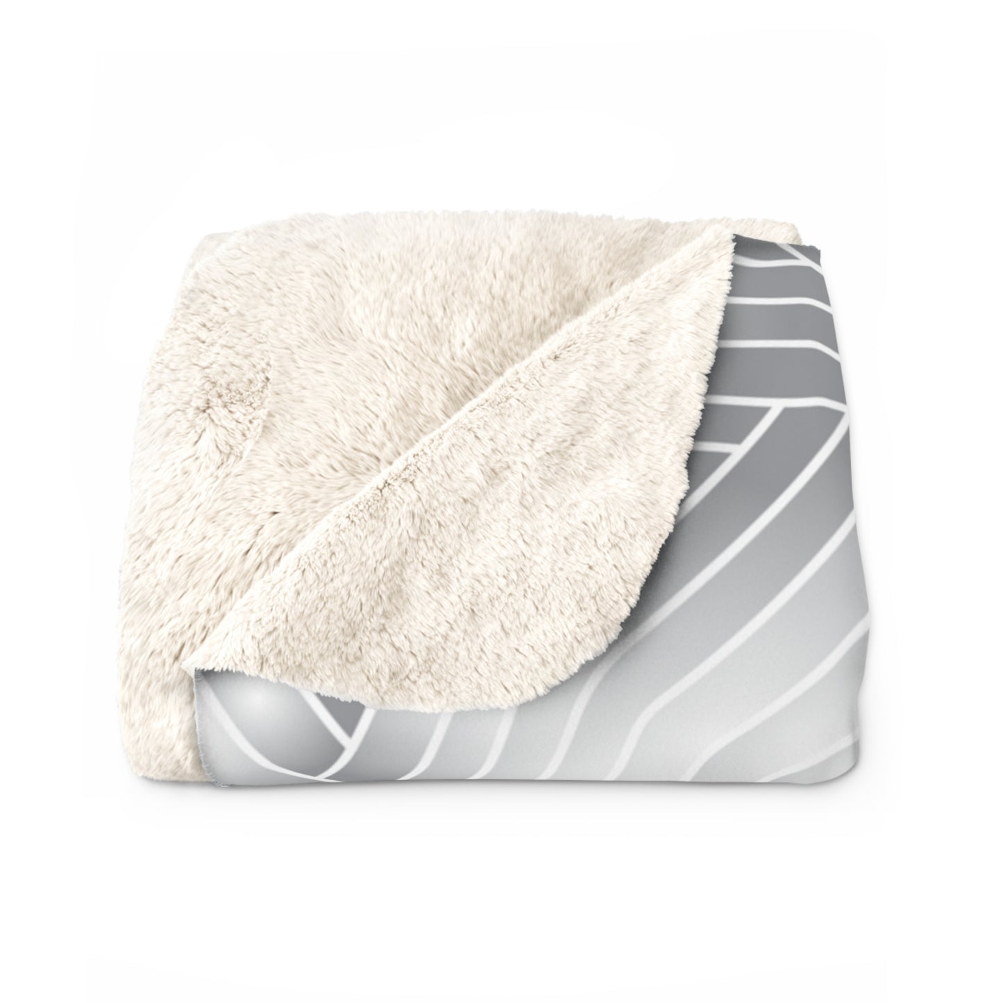 Sherpa Fleece Blanket - Silver