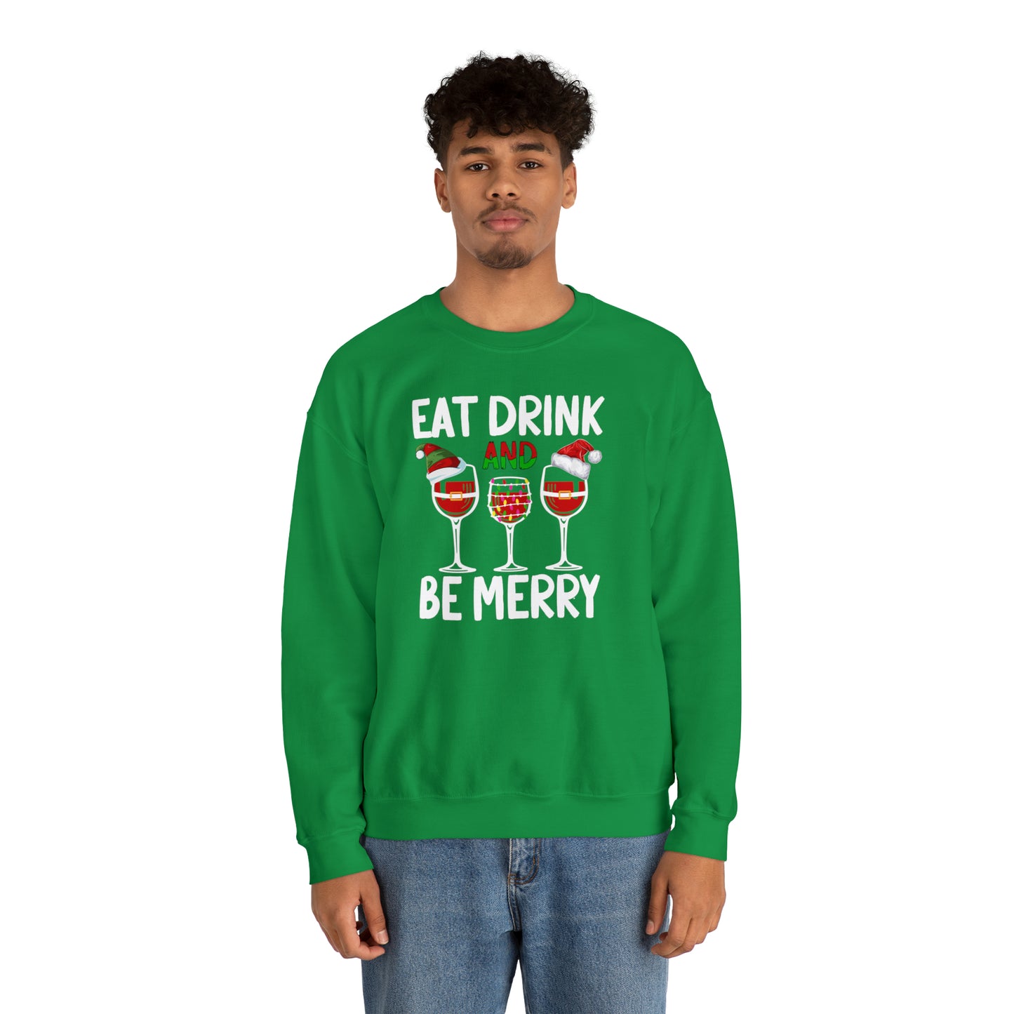 Unisex Heavy Blend™ Crewneck Sweatshirt - Eat, Drink and be Merry