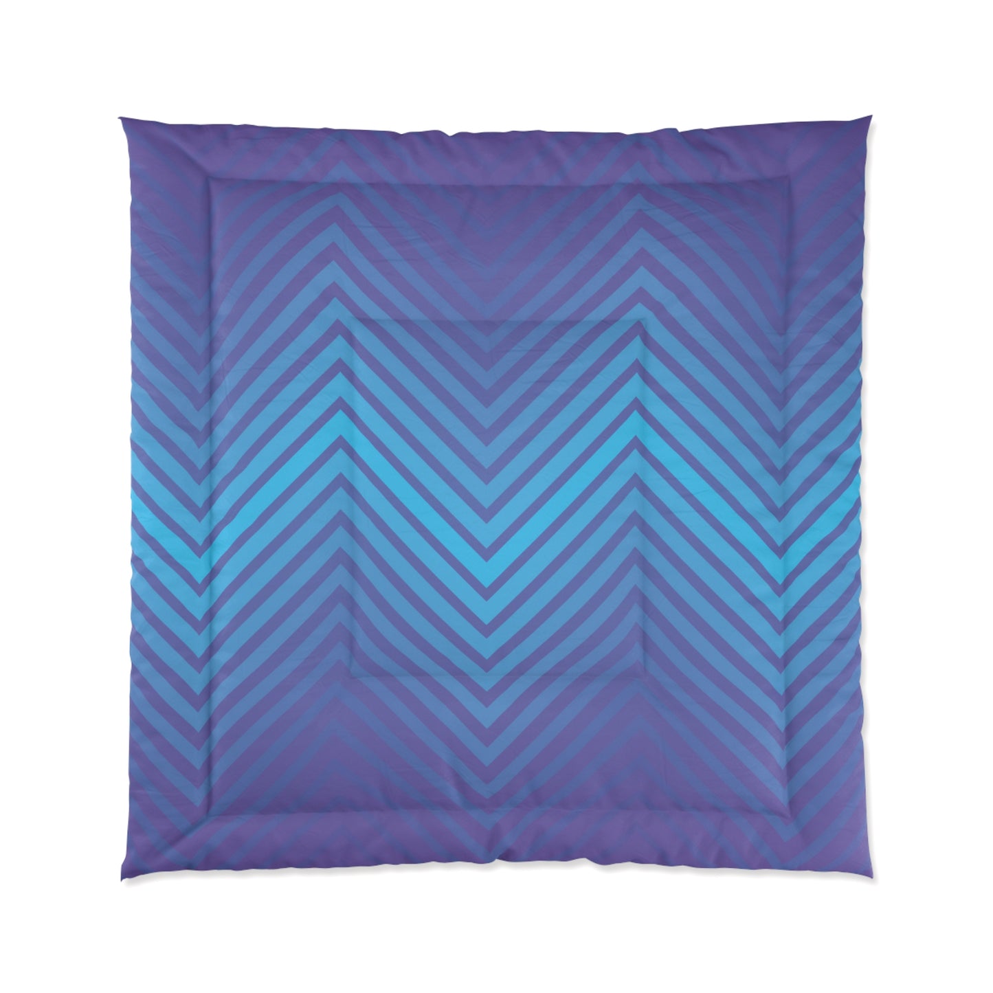 Comforter - Purple/Blue Zig Zag