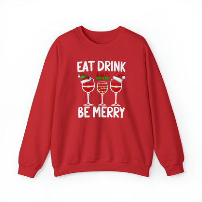 Unisex Heavy Blend™ Crewneck Sweatshirt - Eat, Drink and be Merry