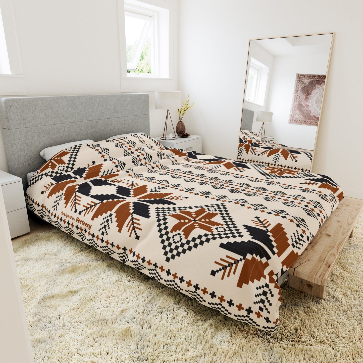 Duvet Cover - Aztec Pattern