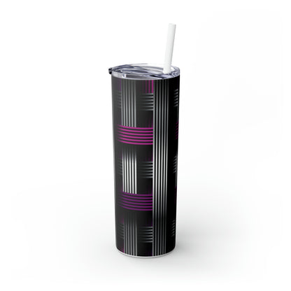 Skinny Tumbler with Straw, 20oz - Abstract 2