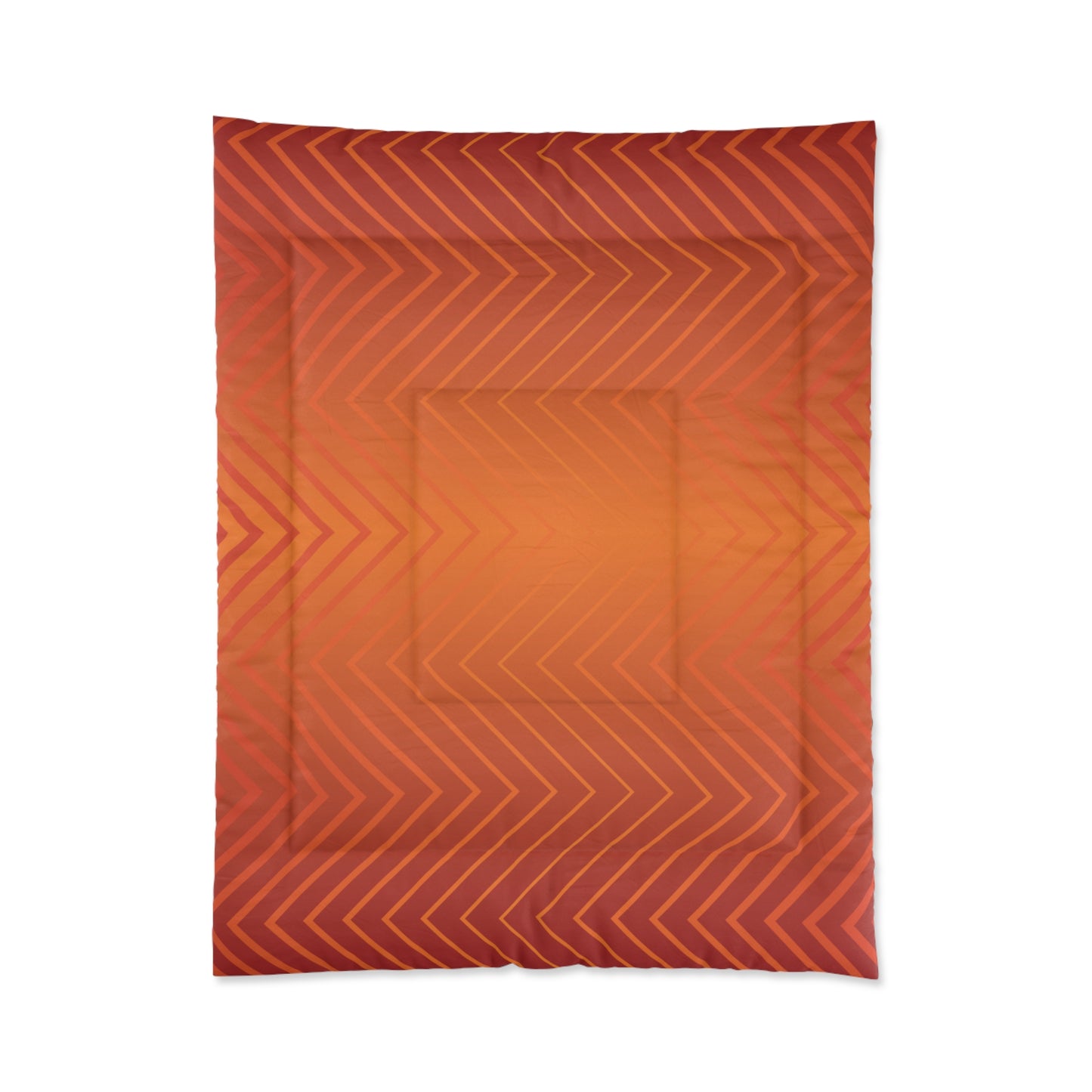 Comforter - Orange Zig Zag