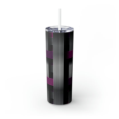 Skinny Tumbler with Straw, 20oz - Abstract 2