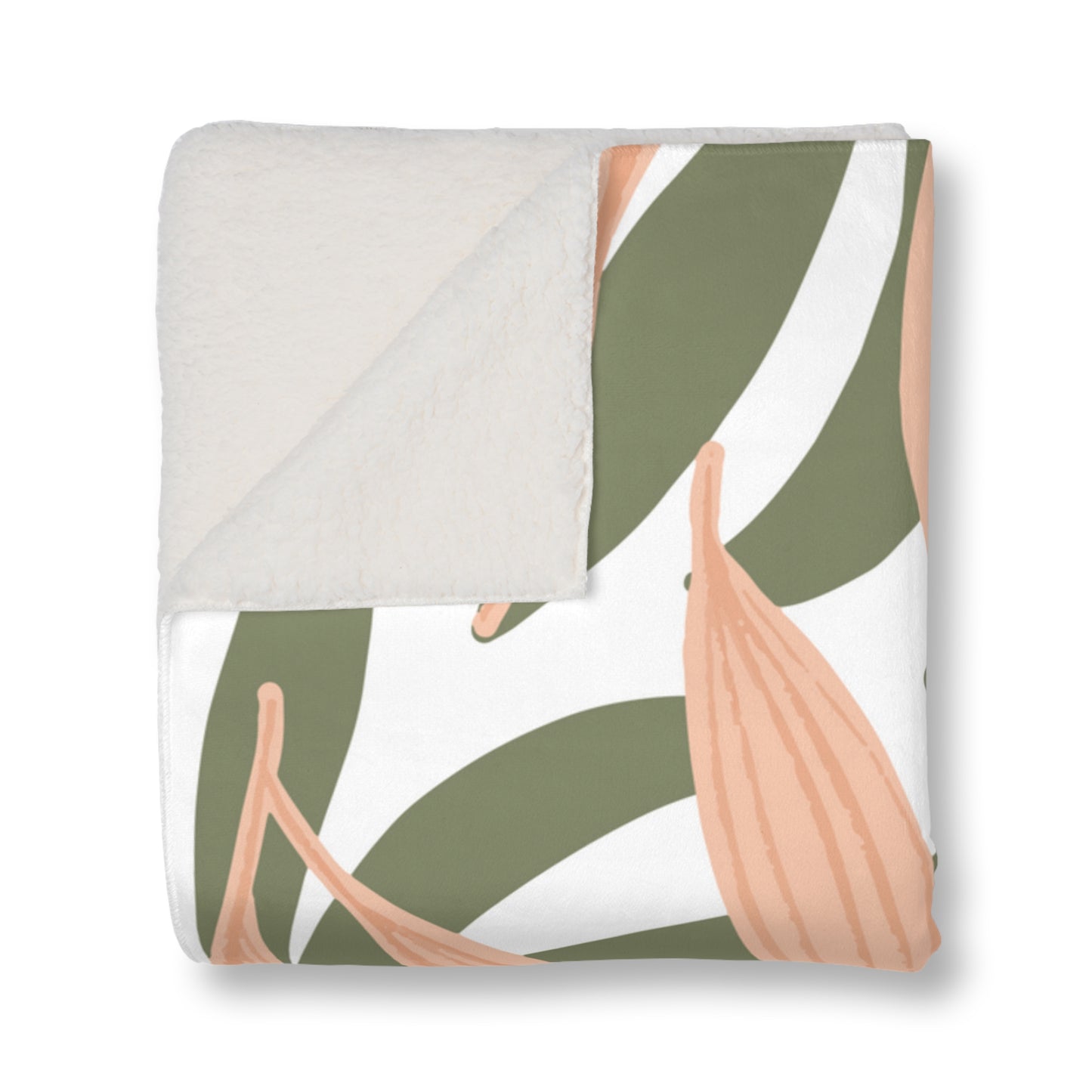 Sherpa Blanket - Leaves