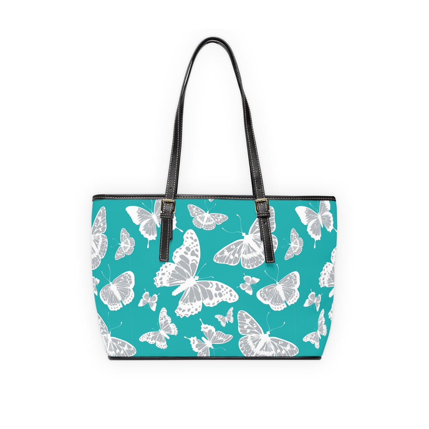 PU Leather Shoulder Bag - Butterfly