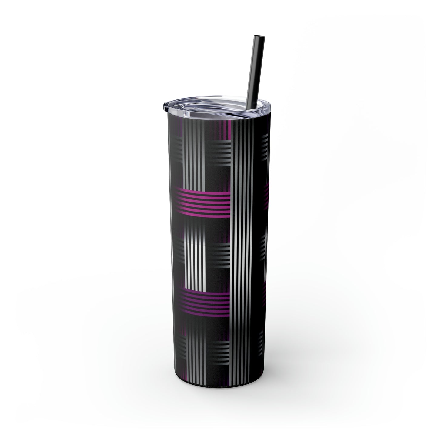 Skinny Tumbler with Straw, 20oz - Abstract 2