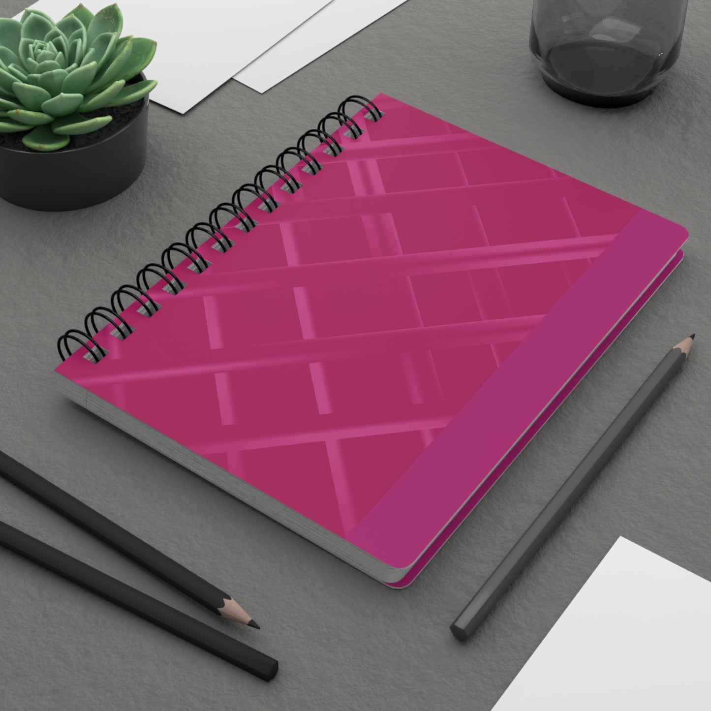 Spiral Bound Journal - Pink Abstract