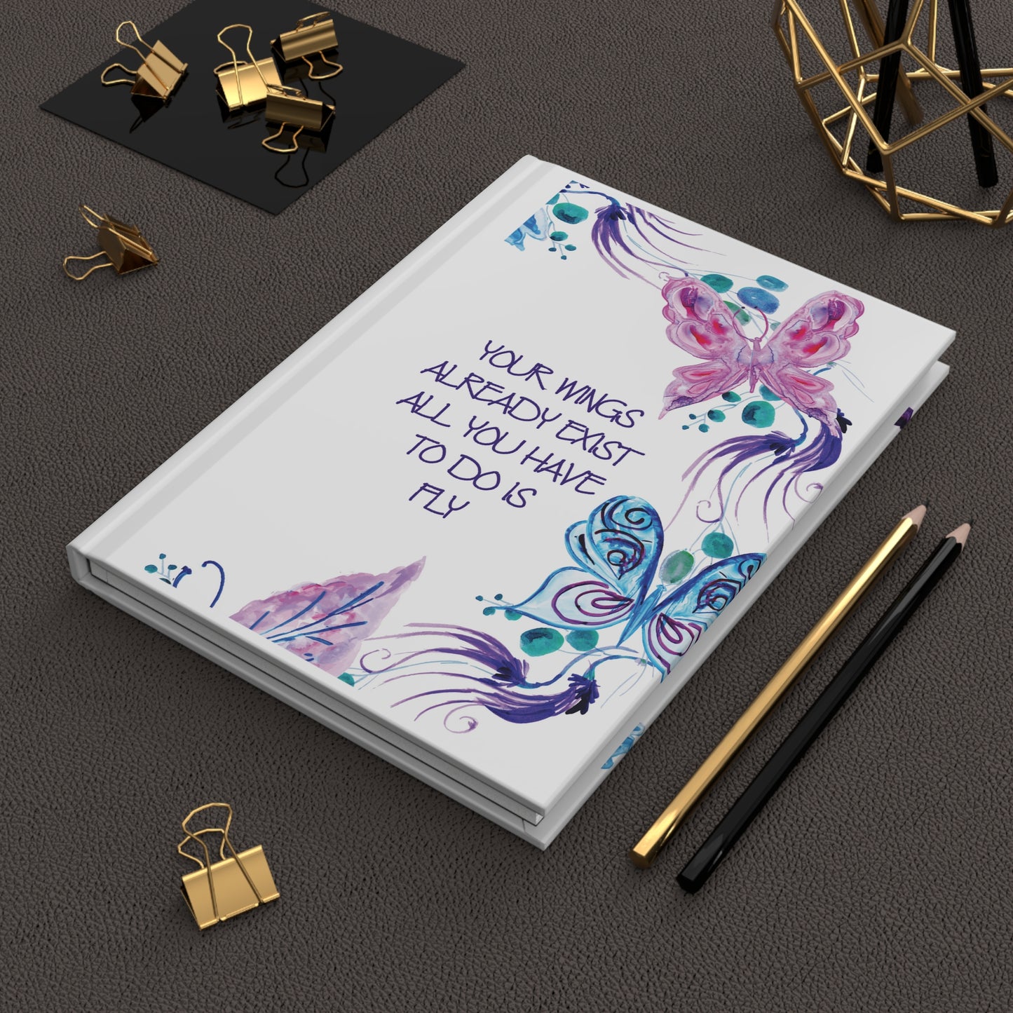 Hardcover Journal Matte - Butterfly Wings