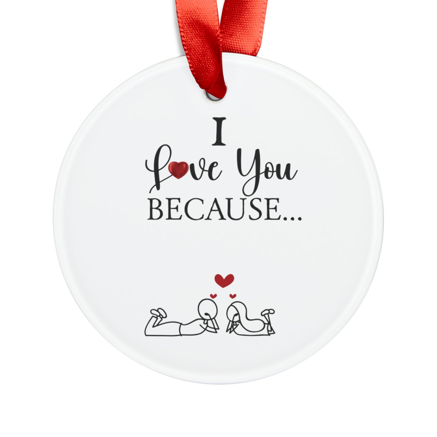 Acrylic Ornament with Ribbon