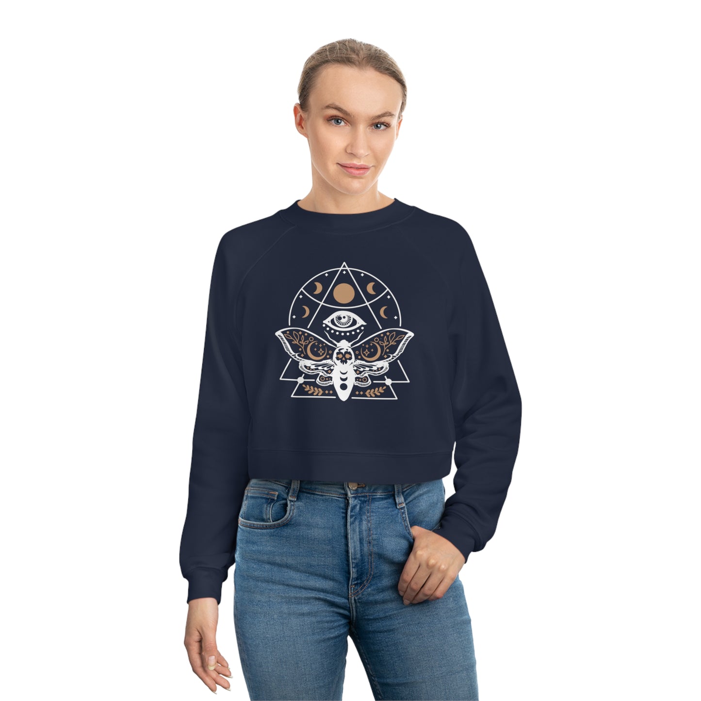 Women's Cropped Fleece Pullover - Lunar