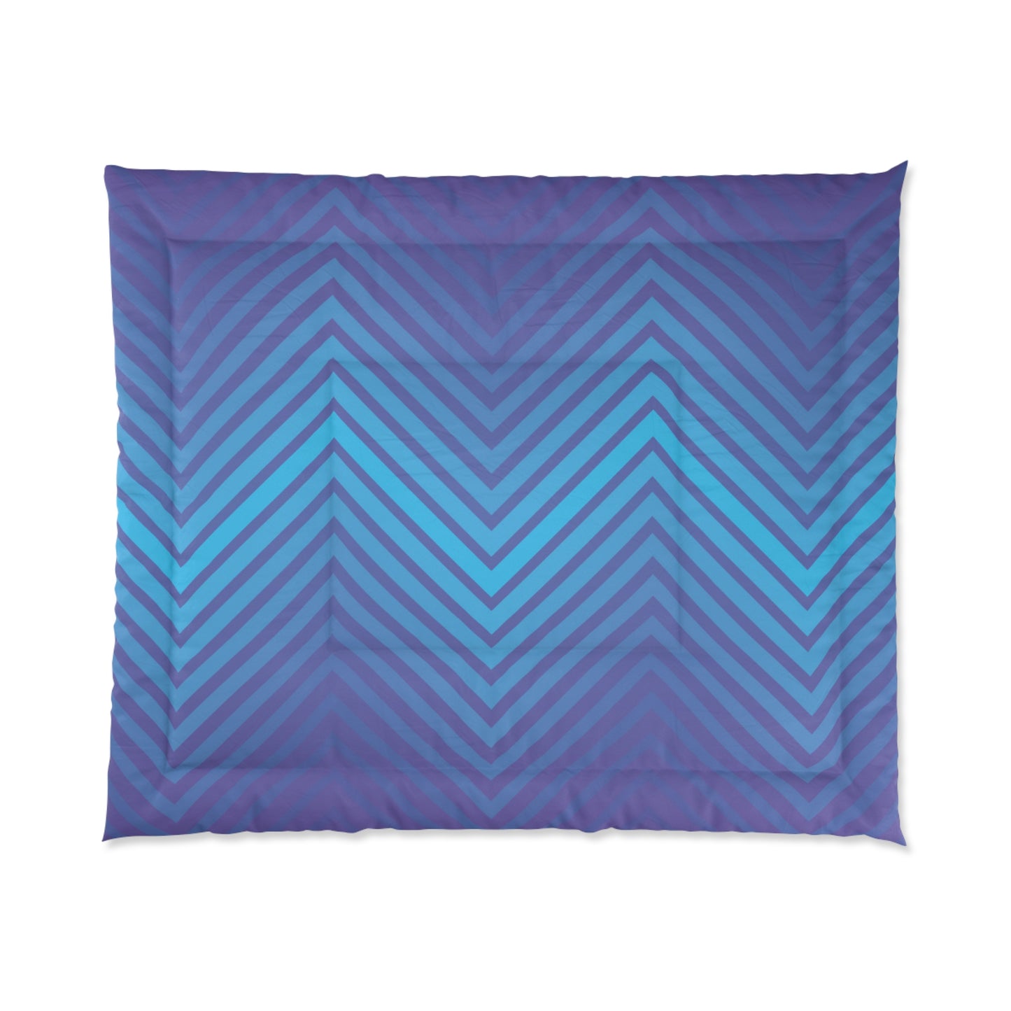 Comforter - Purple/Blue Zig Zag