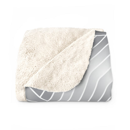 Sherpa Fleece Blanket - Silver