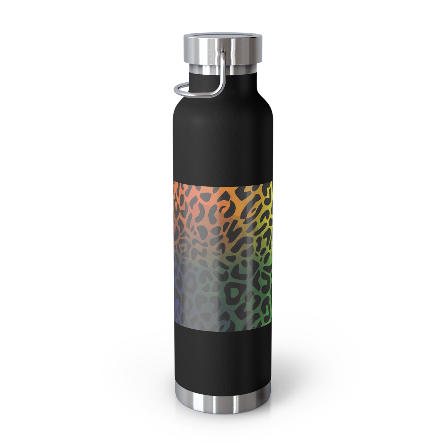 Copper Vacuum Insulated Bottle, 22oz - Rainbow Leopard