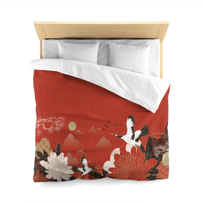 Microfiber Duvet Cover - Flowers