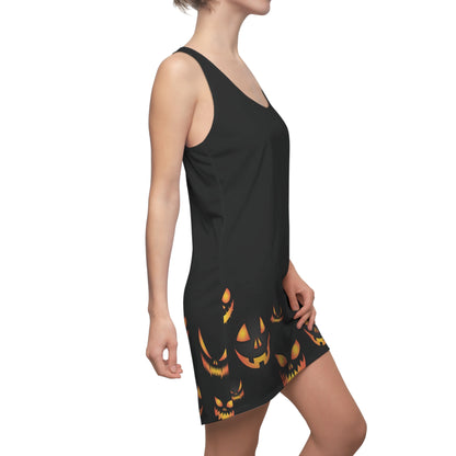 Women's Cut & Sew Racerback Dress (AOP) - Pumpkin