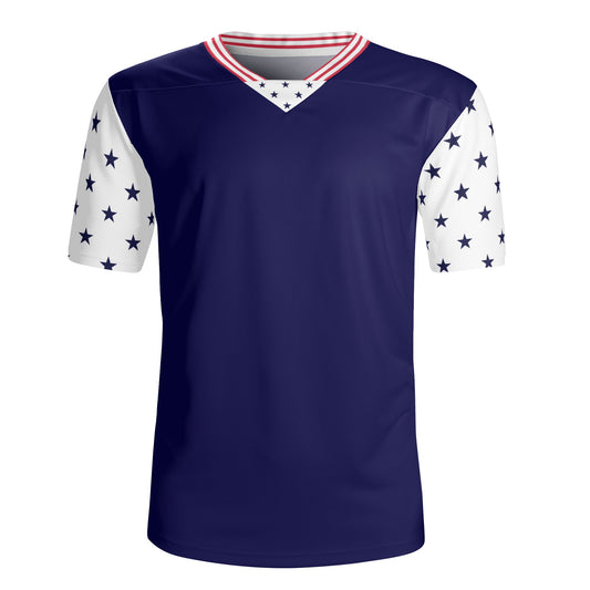 Mens All Over Printing Rugby Jersey - Stars & Stripes