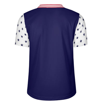 Mens All Over Printing Rugby Jersey - Stars & Stripes