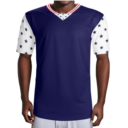 Mens All Over Printing Rugby Jersey - Stars & Stripes