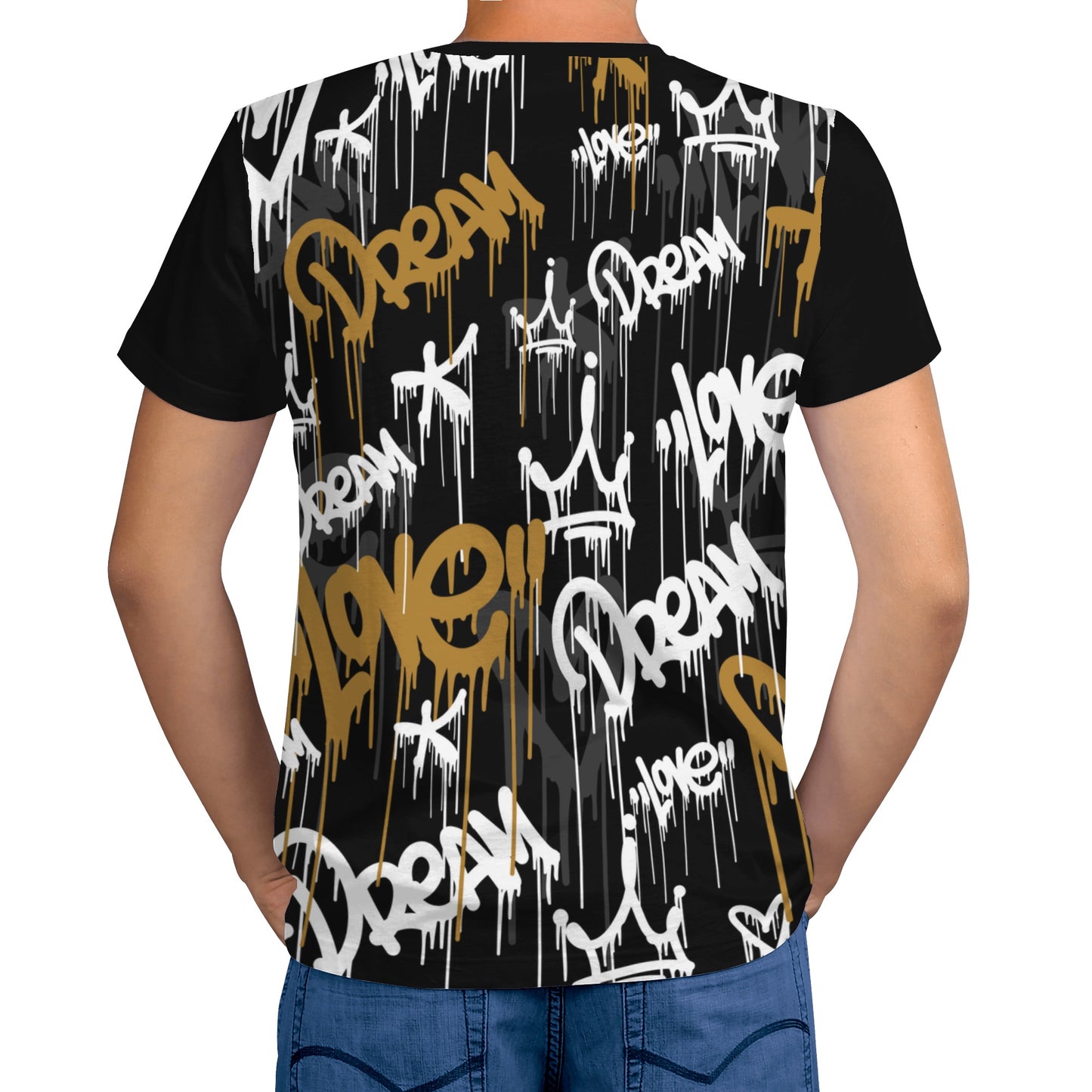 New Mens All Over Print T-shirt - Graffiti 1