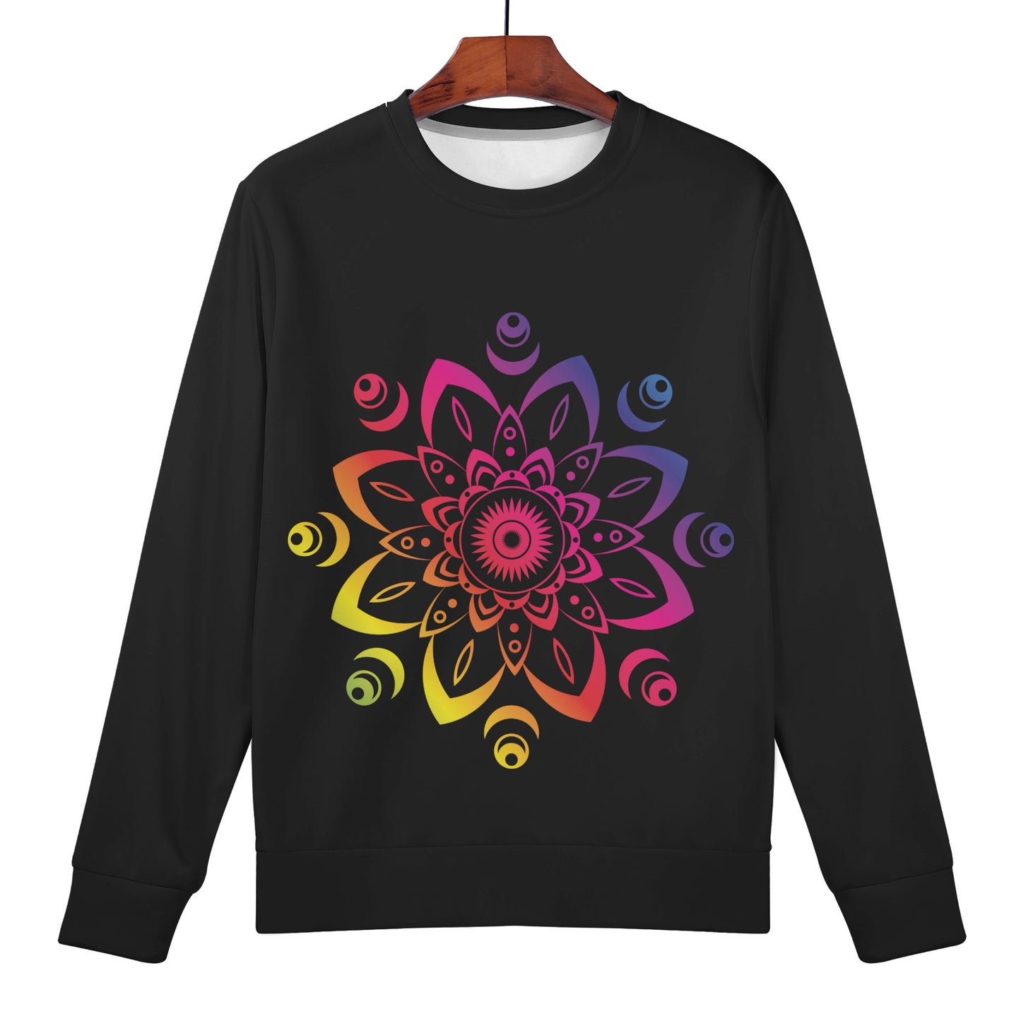 Womens All Over Print Sweater - Rainbow Mandla