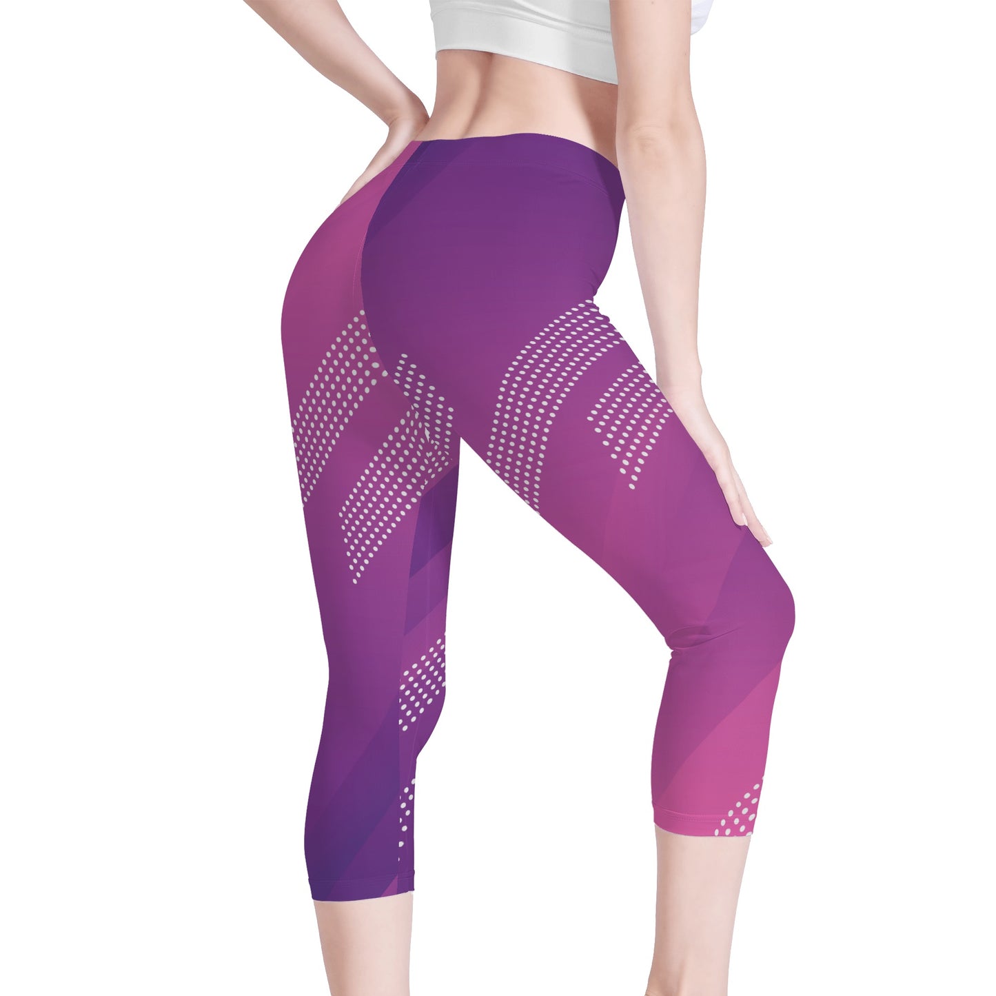 Womens Capris - Purple Track