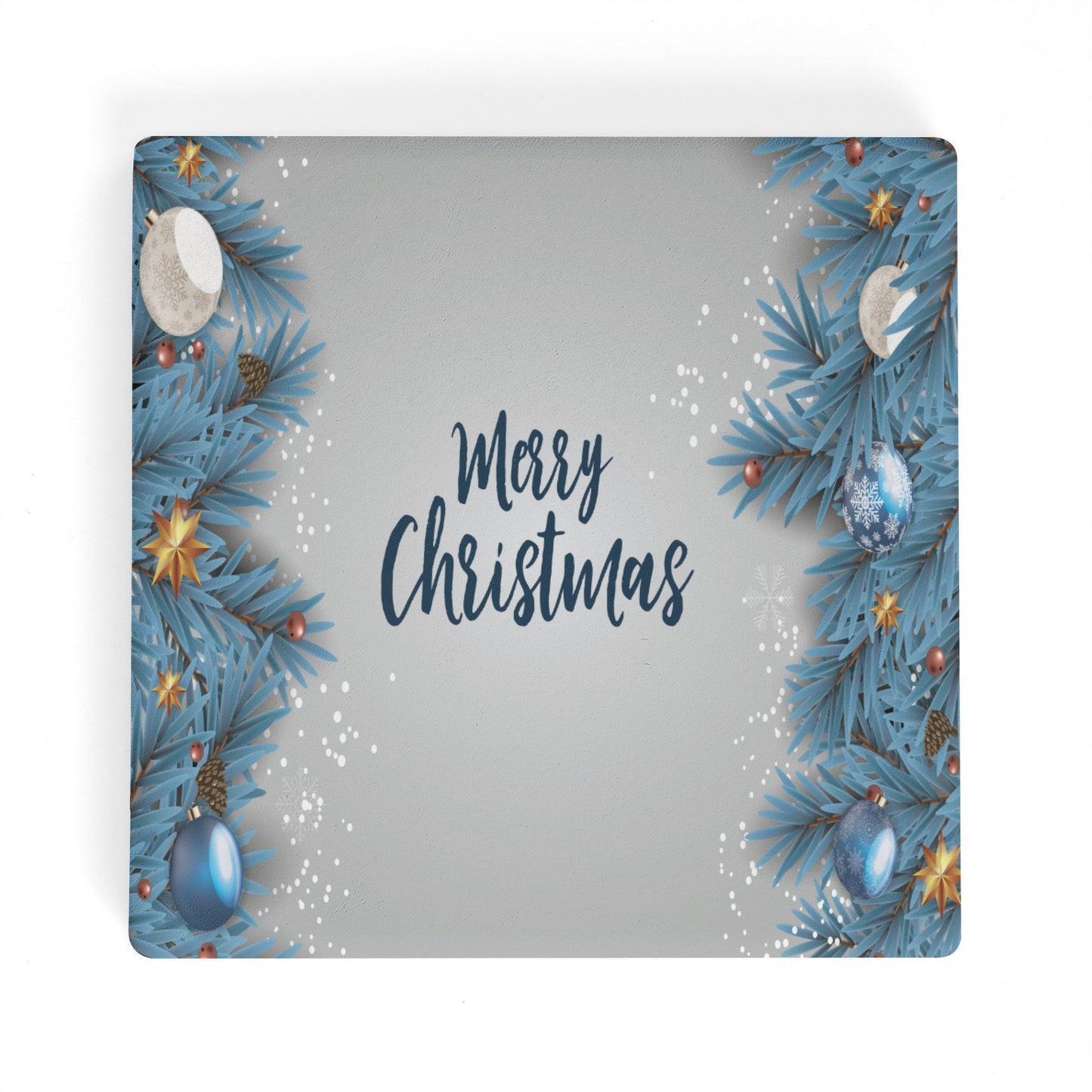 Square Ceramic Coasters - Merry Christmas