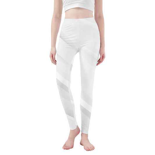 Womens Leggings - Modern White