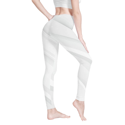 Womens Leggings - Modern White