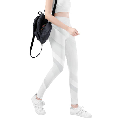 Womens Leggings - Modern White