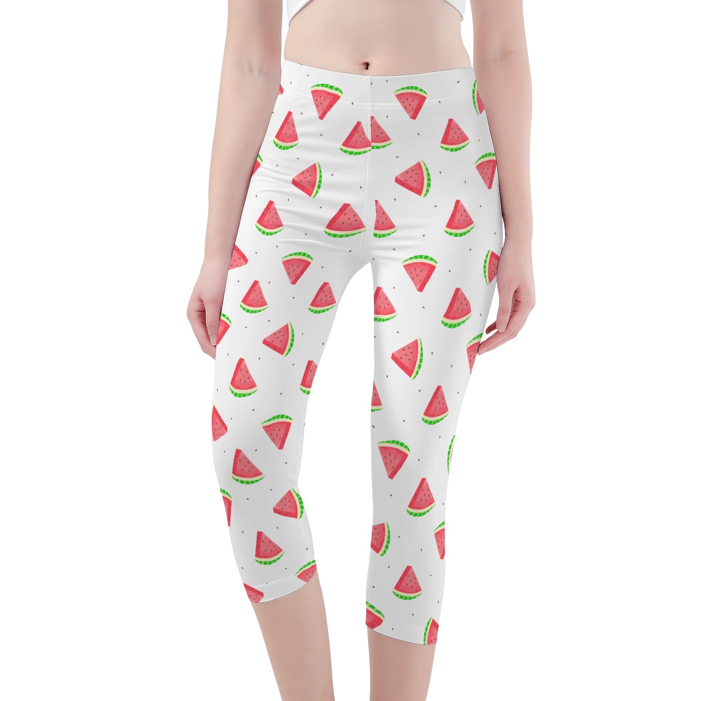 Womens Capris - Watermelons