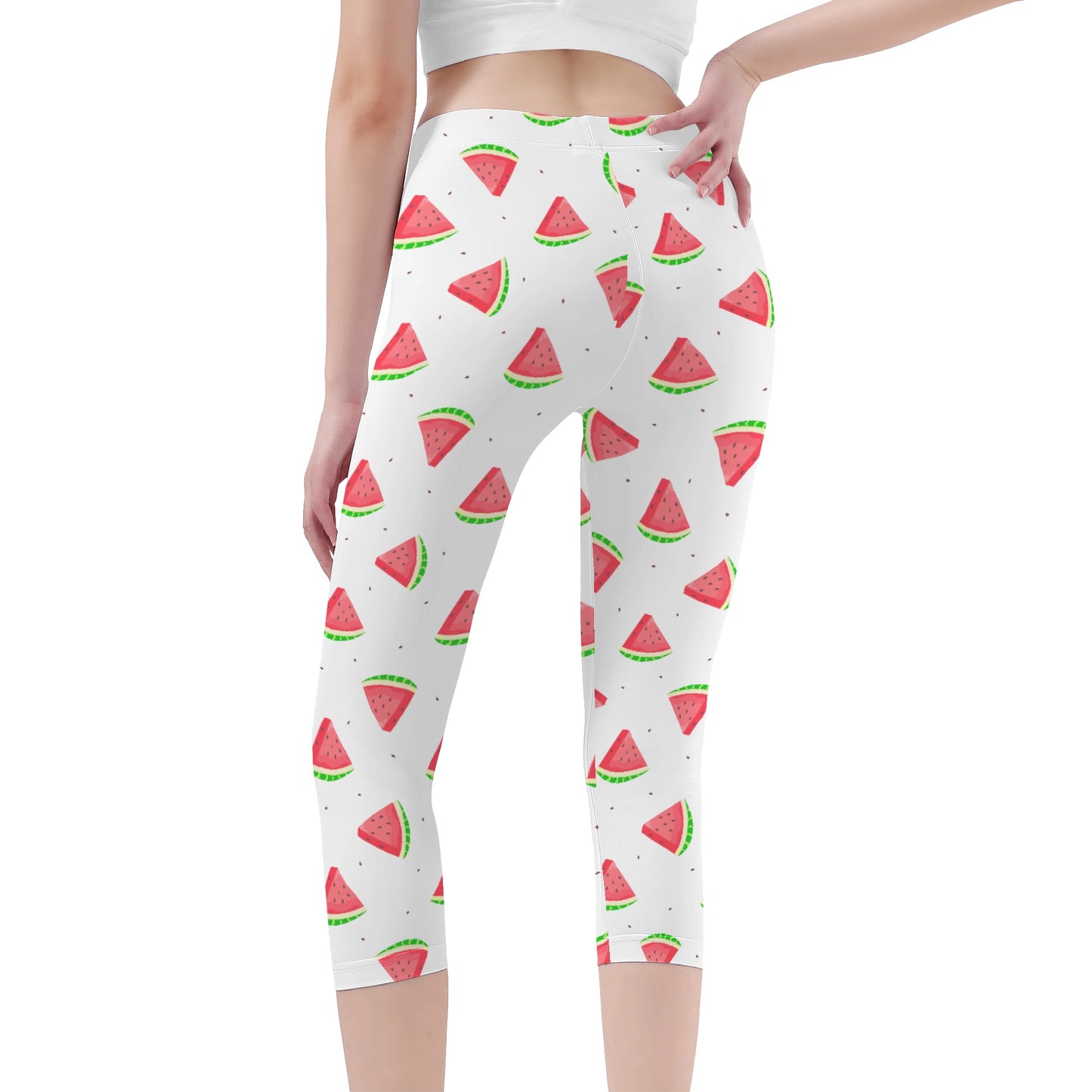 Womens Capris - Watermelons