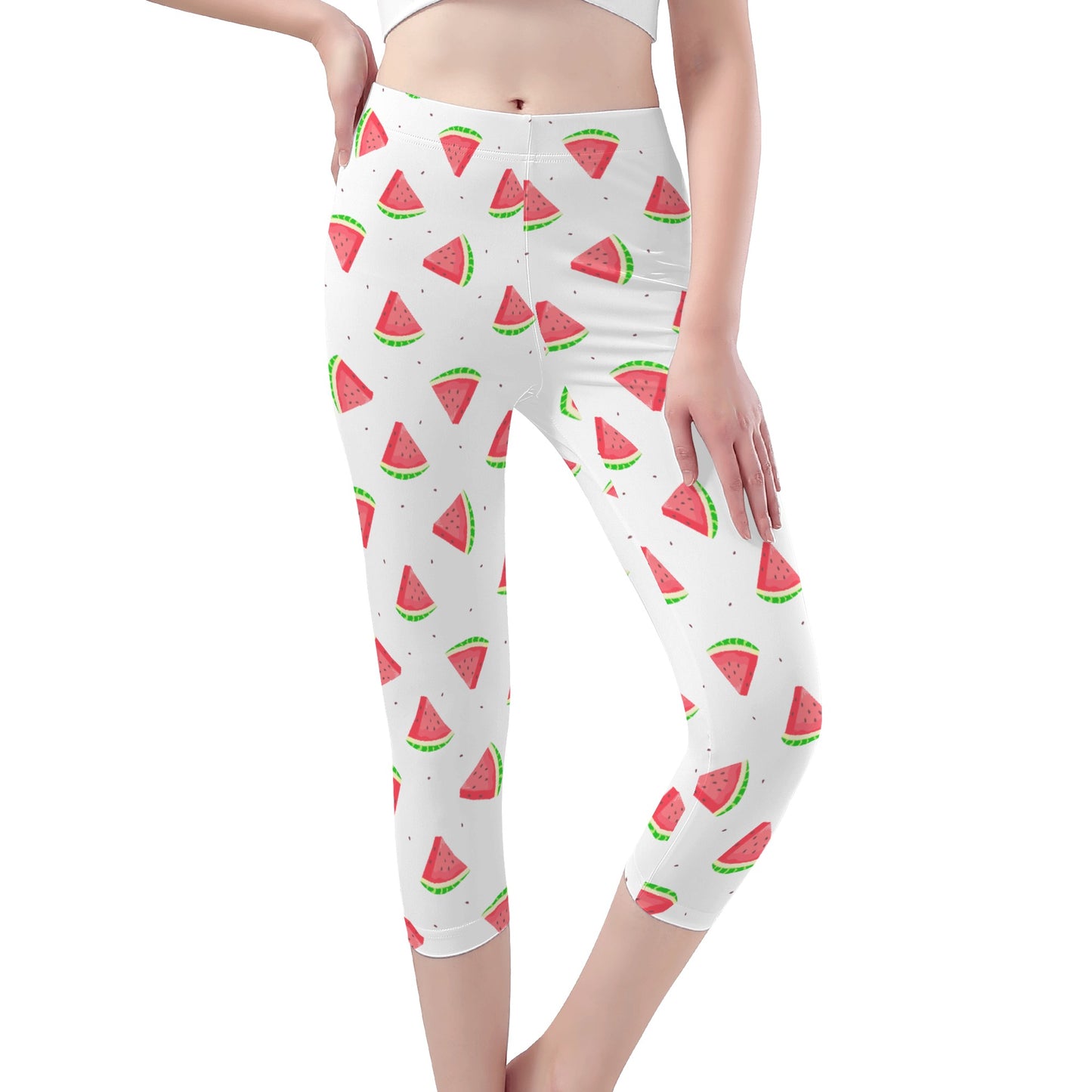 Womens Capris - Watermelons