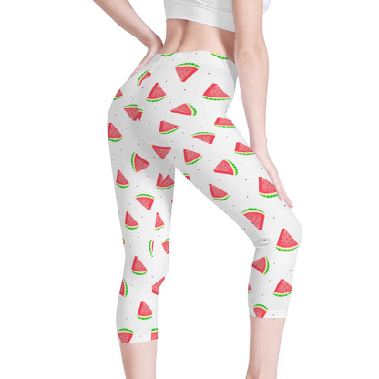 Womens Capris - Watermelons