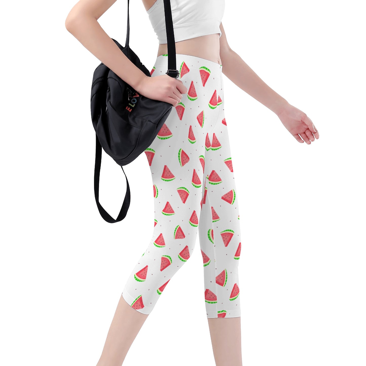 Womens Capris - Watermelons