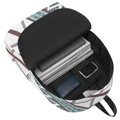 New Half Printing Laptop Backpack - Aztec