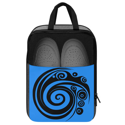 Storage Shoe Bags - Blue Swirl