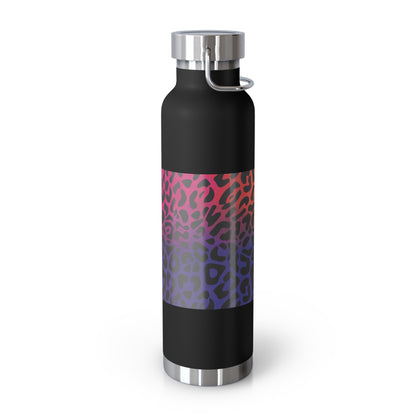 Copper Vacuum Insulated Bottle, 22oz - Rainbow Leopard