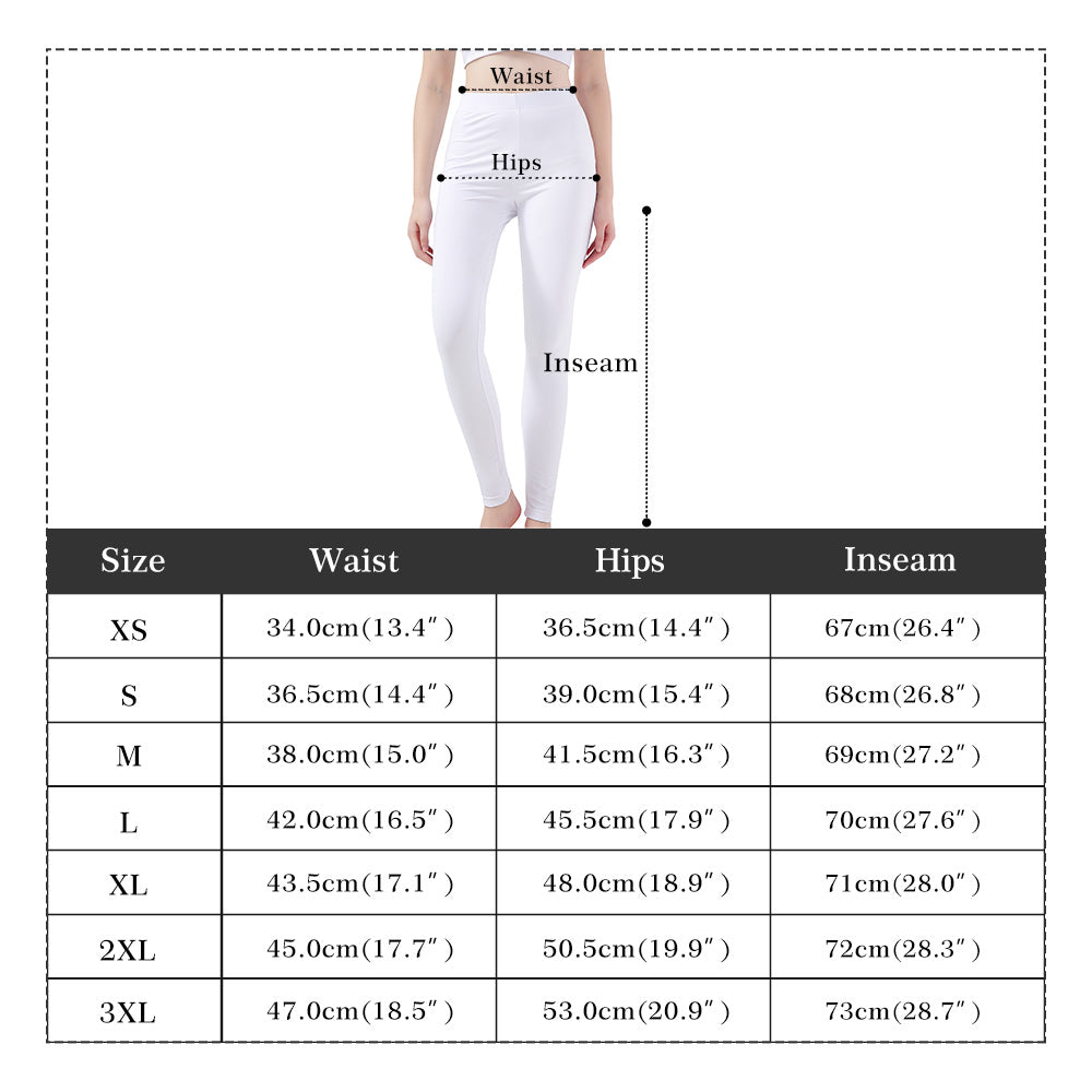 Womens Leggings - Modern White