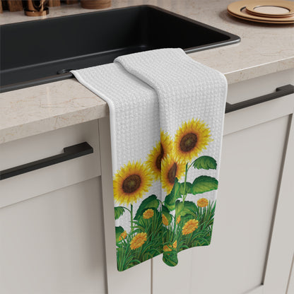 Soft Tea Towel - Sunflowers