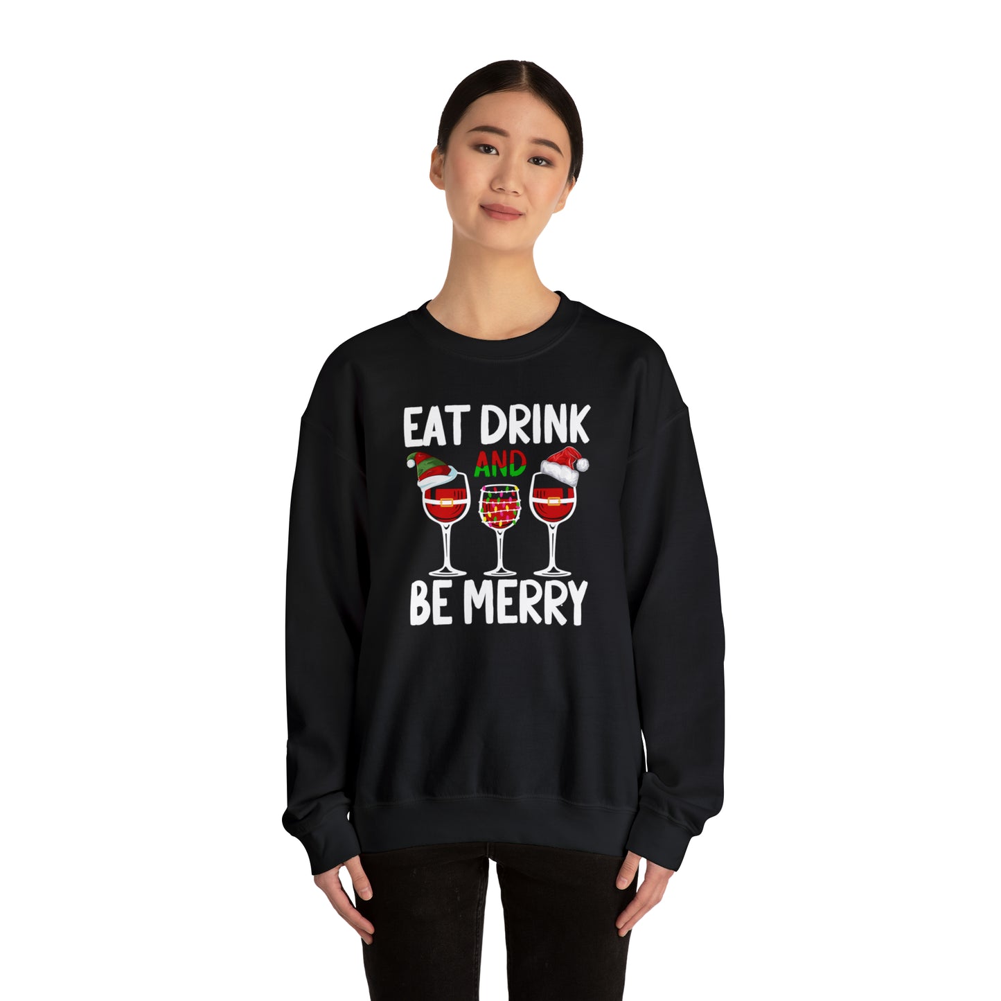 Unisex Heavy Blend™ Crewneck Sweatshirt - Eat, Drink and be Merry