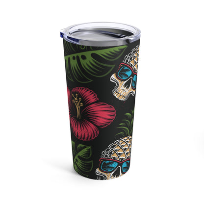 Tumbler 20oz - Tropical Skull