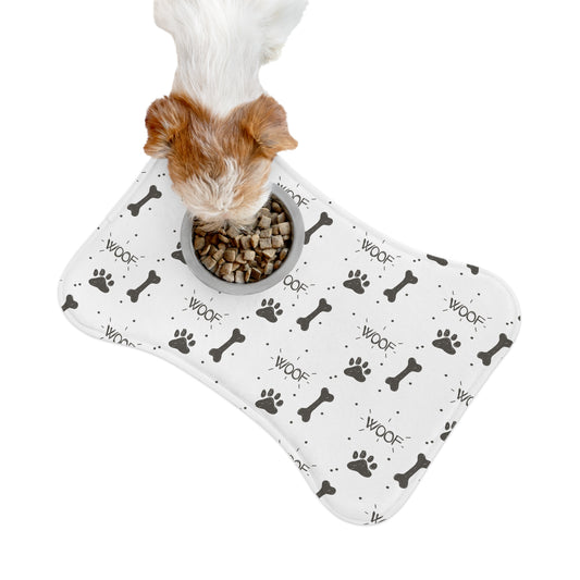 Pet Feeding Mats - WOOF Dog Bones