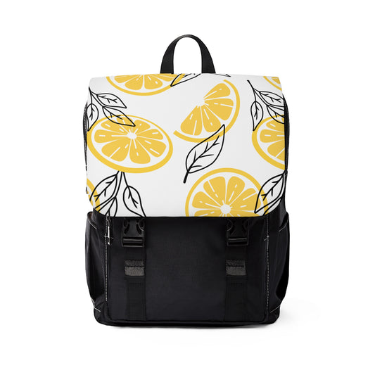 Unisex Casual Shoulder Backpack -Lemons