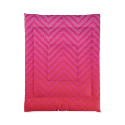 Comforter - Pink Zig Zag