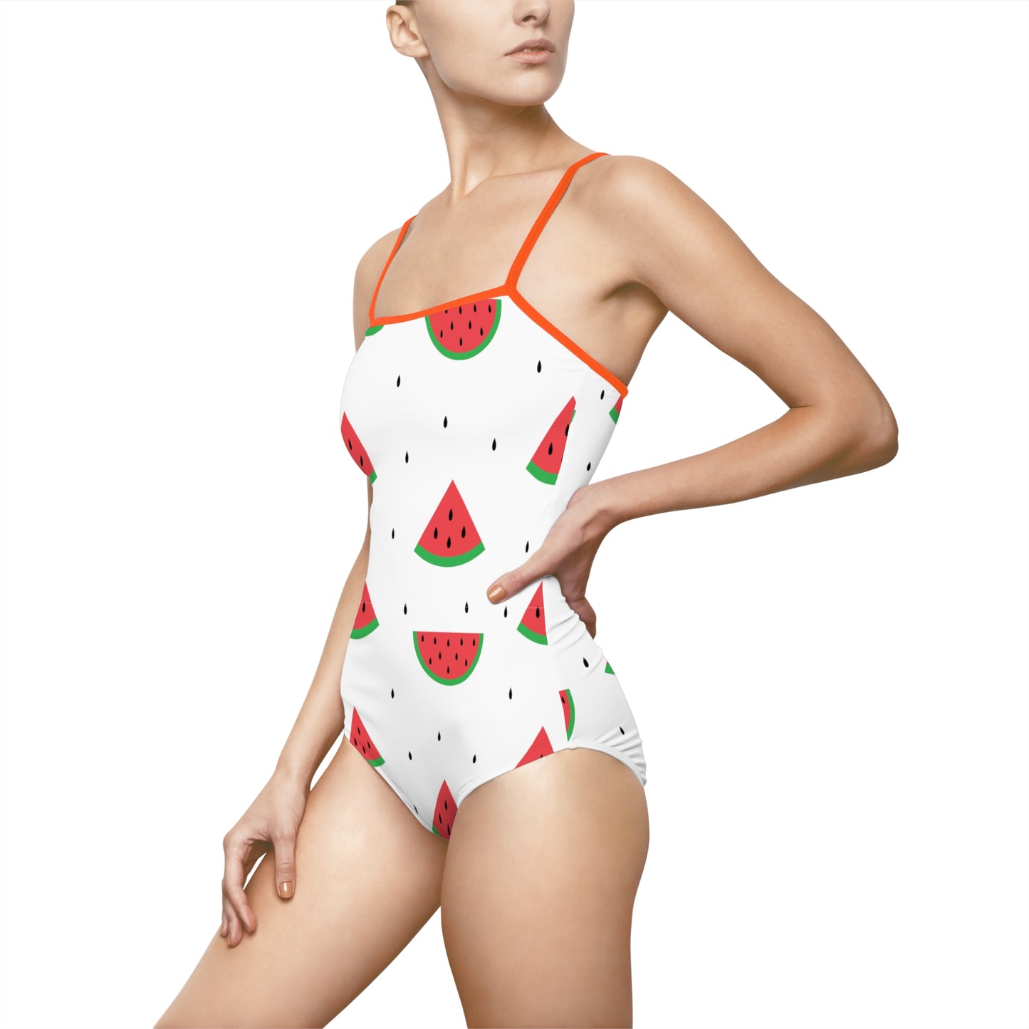 Women's One-piece Swimsuit (AOP) - Watermelons