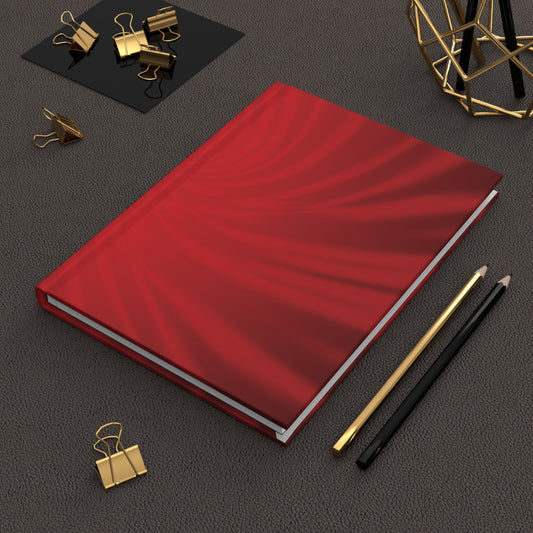 Hardcover Journal Matte - Red Swirl