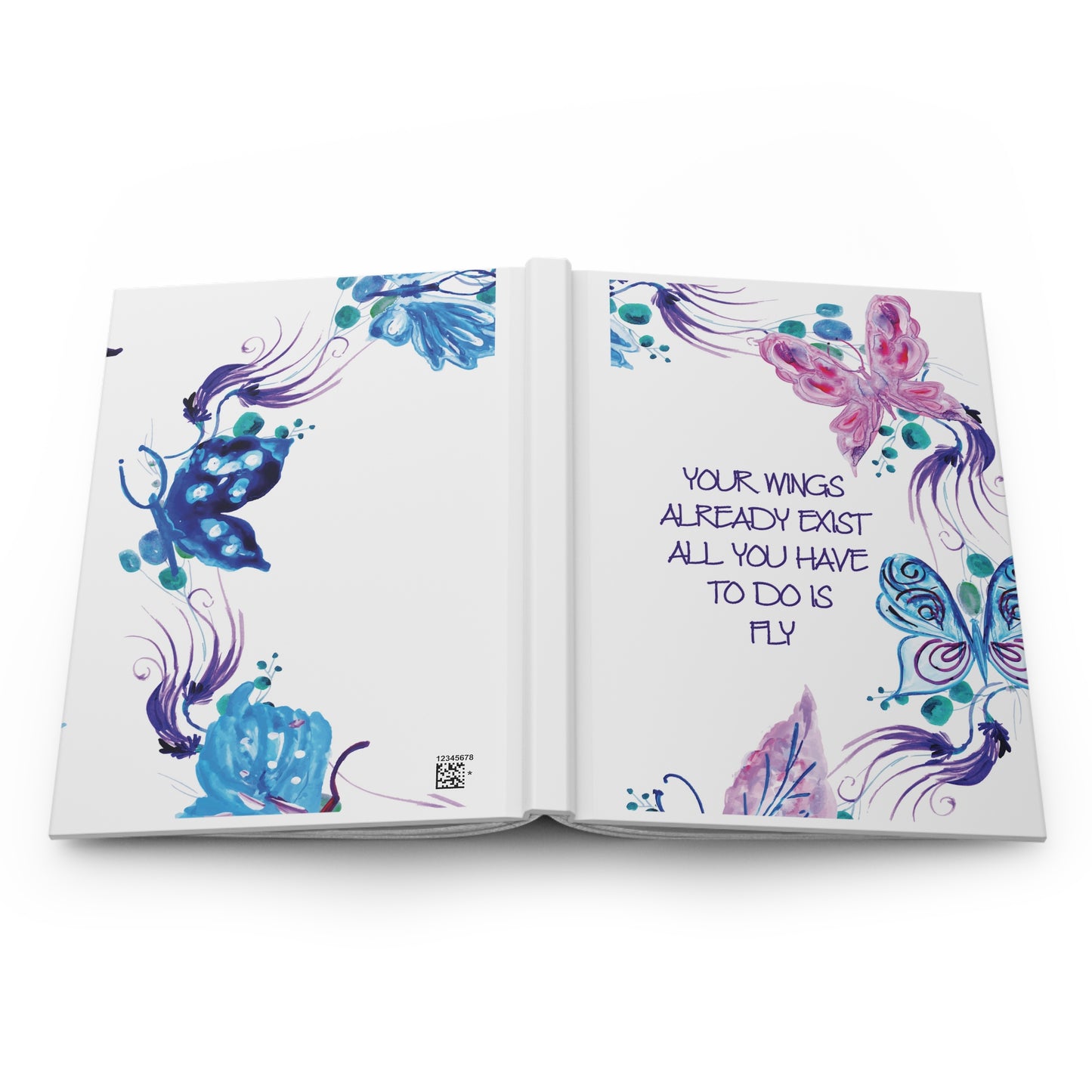 Hardcover Journal Matte - Butterfly Wings