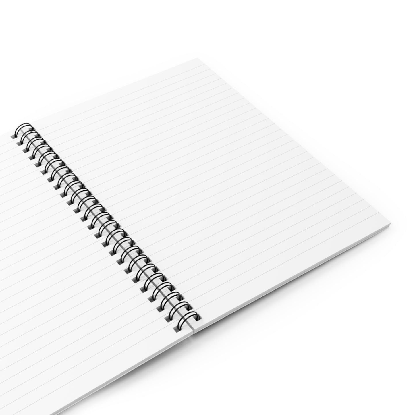 Spiral Notebook - Ruled Line - Black Abstract