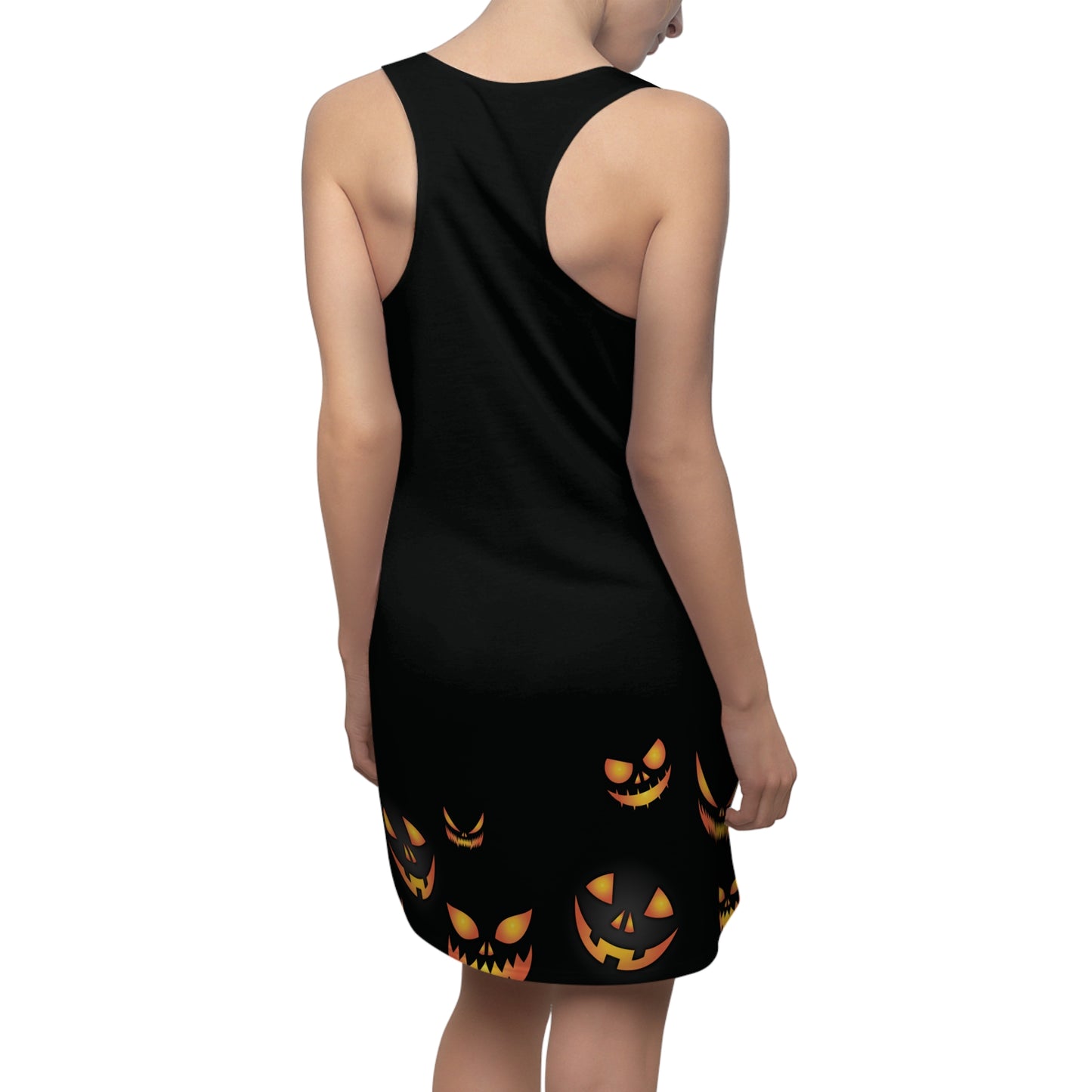 Women's Cut & Sew Racerback Dress (AOP) - Pumpkin